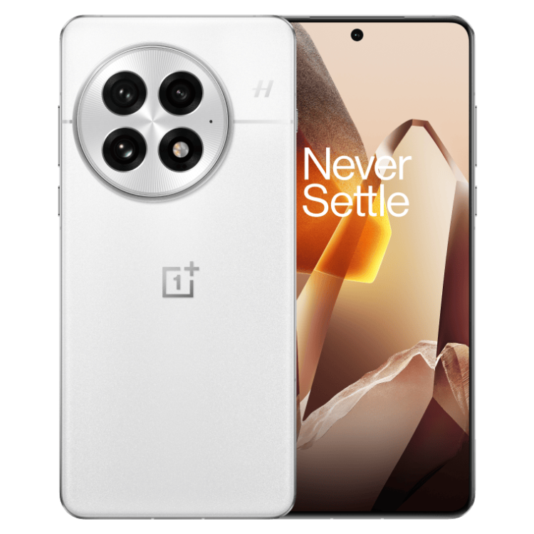 OnePlus 13 5G, 16GB/512GB, Dual Sim, cor Amanhecer Ártico, smartphone com quatro câmeras na parte traseira.