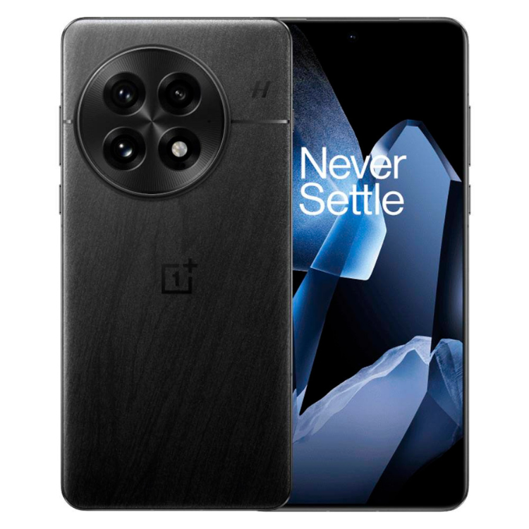 OnePlus 13 5G preto, 16GB/512GB, câmara quádrupla, ecrã ligado com Never Settle.