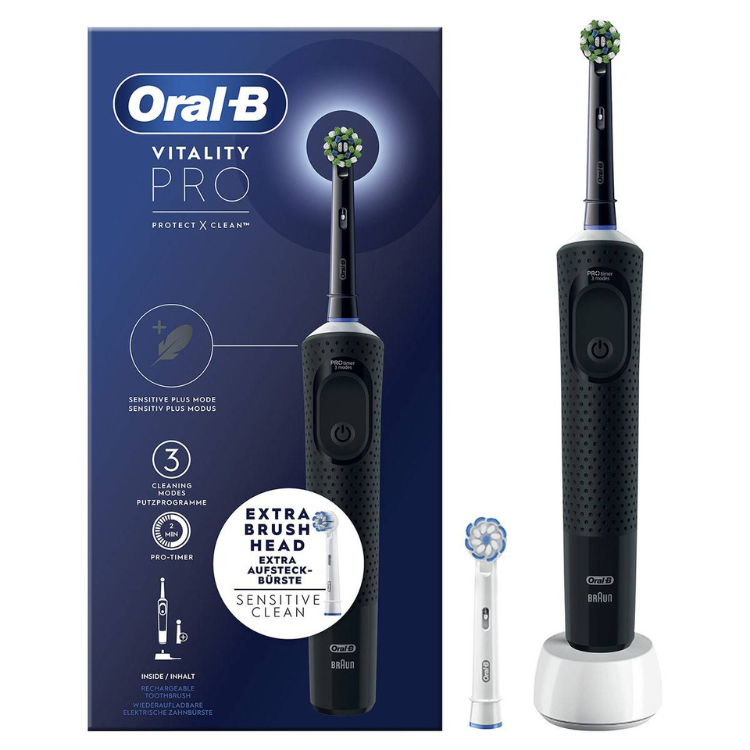 Escova de Dentes Elétrica Braun Oral-B Vitality Pro Preto