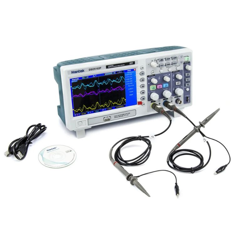 Osciloscópio 2 canais 100MHZ Hantek DSO5102P
