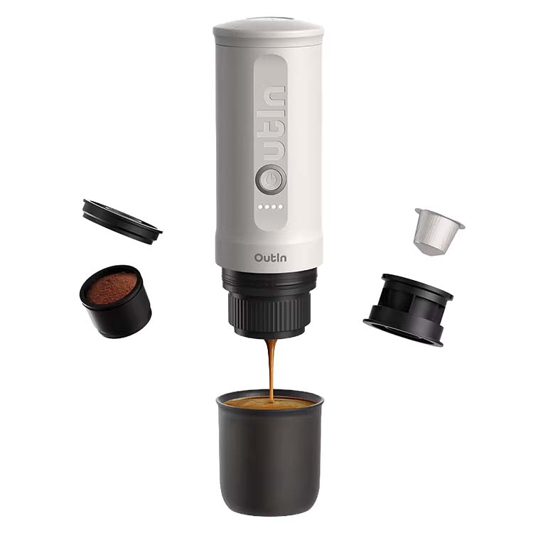 Máquina de Café Portátil Outin Expresso Nespresso Branco