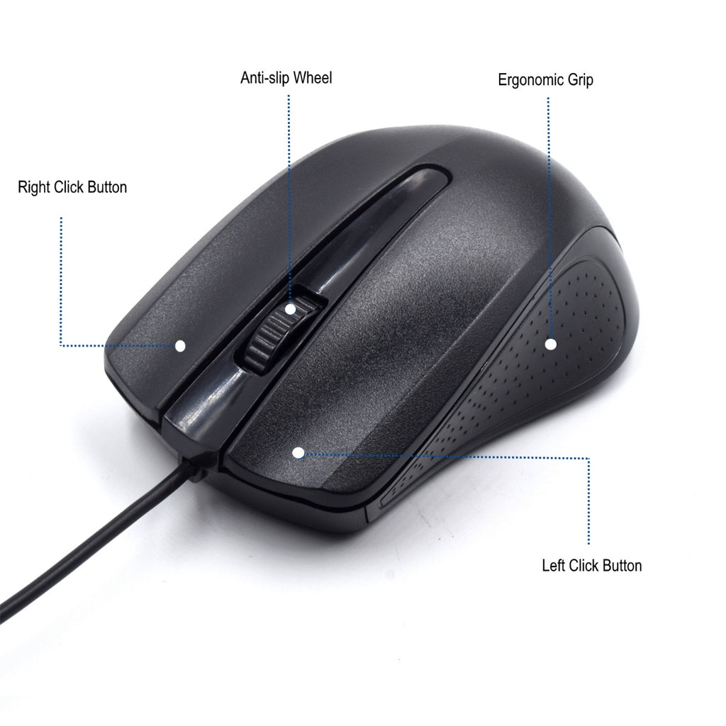 Ewent USB Optische Maus, schwarz
