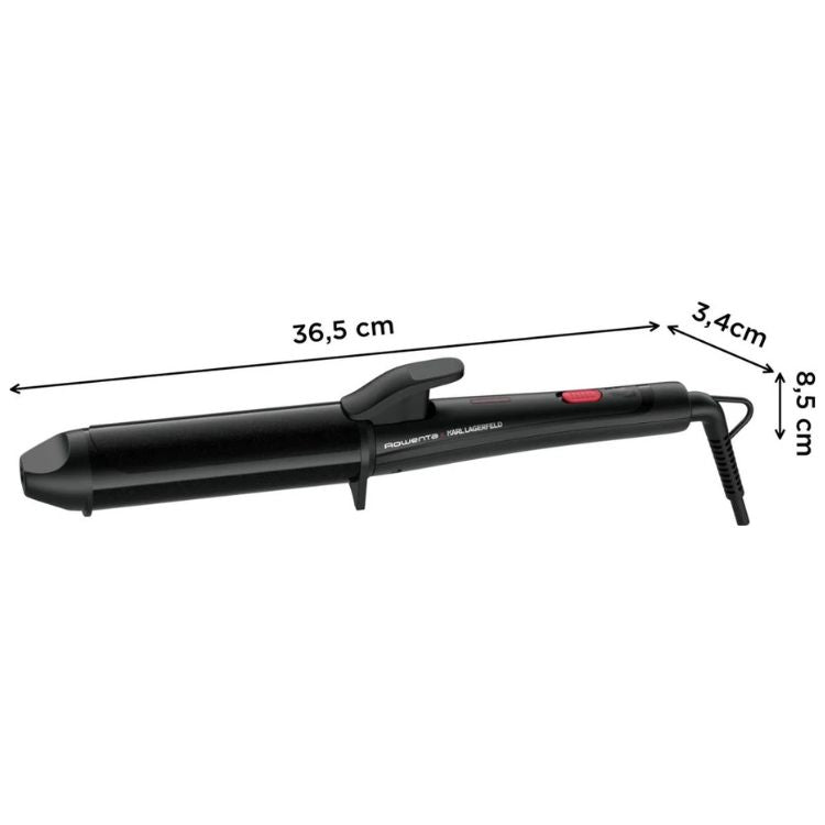 Rowenta CV6430F0 + CF322LF0 Haartrockner- und Glätteisen-Set, Ionen-Keratin & Glow, Schwarz
