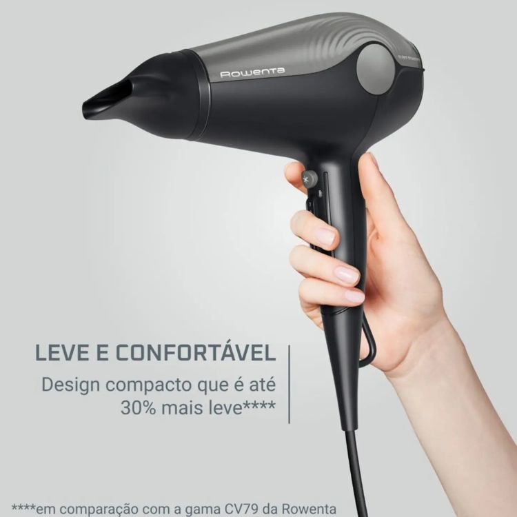 Rowenta CV6430F0 + CF322LF0 Haartrockner- und Glätteisen-Set, Ionen-Keratin & Glow, Schwarz
