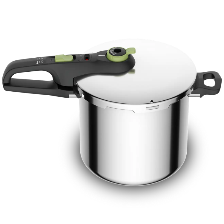 Tefal Secure Trendy P2584402 Schnellkochtopf, 8L, Edelstahl