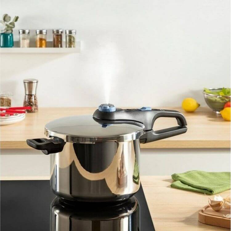 Conjunto de Panelas de Pressão Tefal Secure P25843 4L + 6L Inox