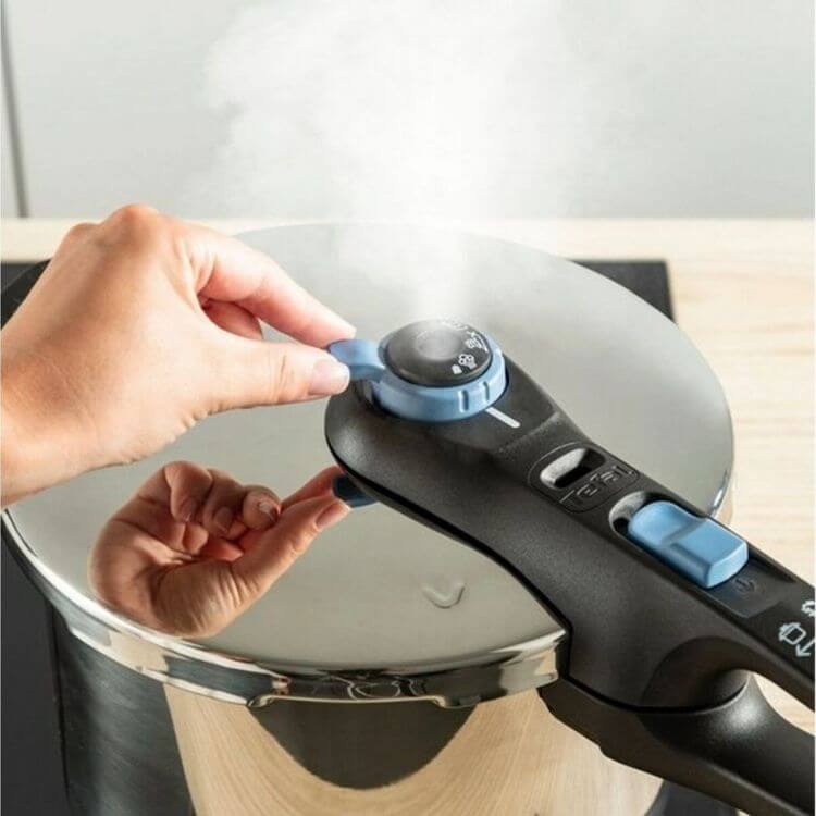 Conjunto de Panelas de Pressão Tefal Secure P25843 4L + 6L Inox
