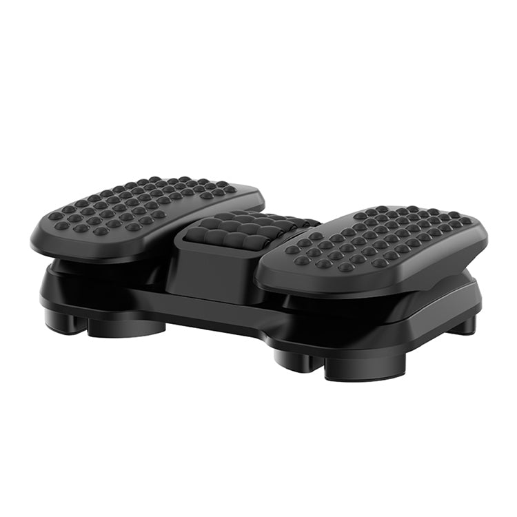 Base Ergonómica Inclinável para pés NapoFix ERGO450, preta, com apoios de borracha texturizada.
