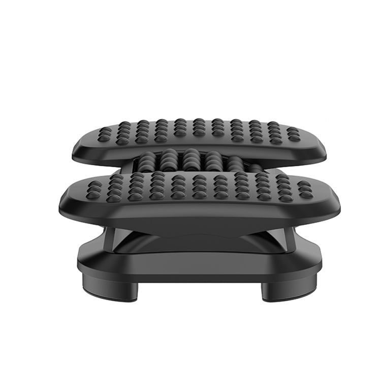 Base Ergonómica Inclinável para pés NapoFix ERGO450, preta, com superfície texturizada.