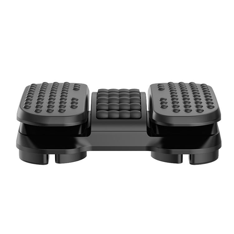 Base Ergonómica Inclinável para pés NapoFix ERGO450, preta, com apoios de borracha texturizados.