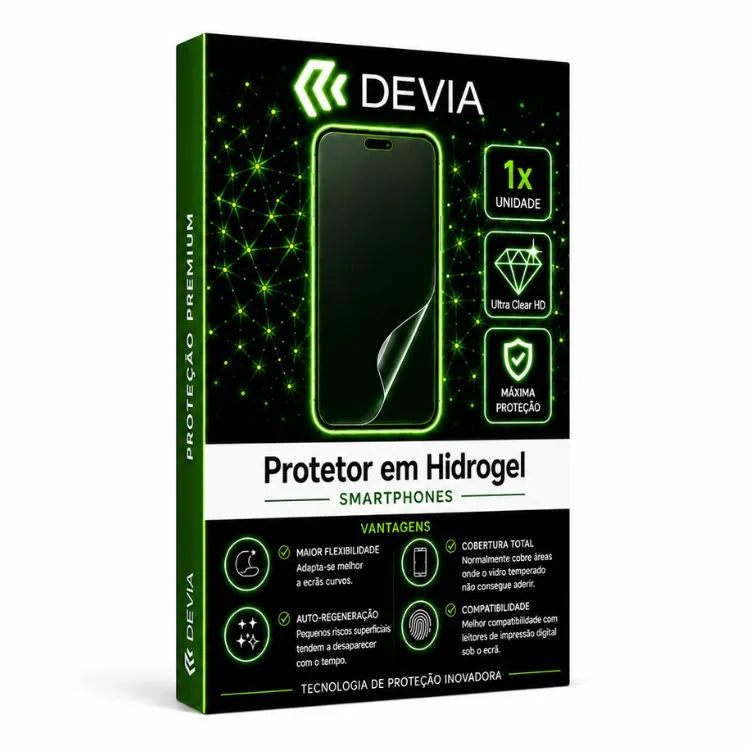 Protetor de Ecrã Hidrogel Devia Ultra Clear HD Apple Iphone 18 Pro Max