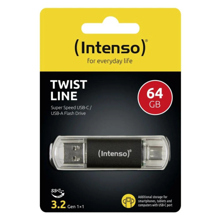 Pen Drive Intenso USB-A/USB-C 3.2 64GB