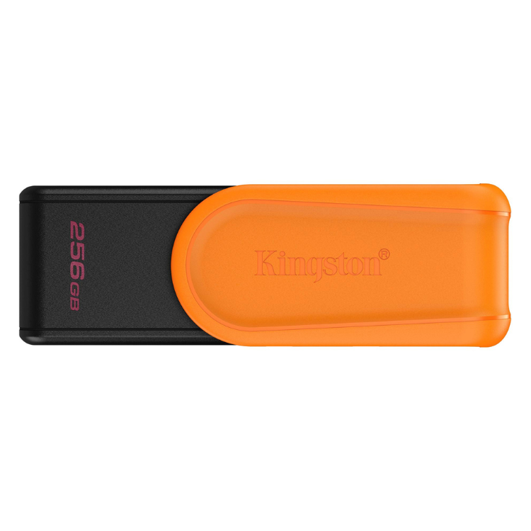 Pen Drive Kingston DataTraveler Exodia S 256GB USB 3.2 Preto e Laranja