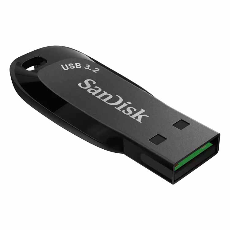 Pen Drive SanDisk Ultra Shift 128GB USB 3.2 Preto