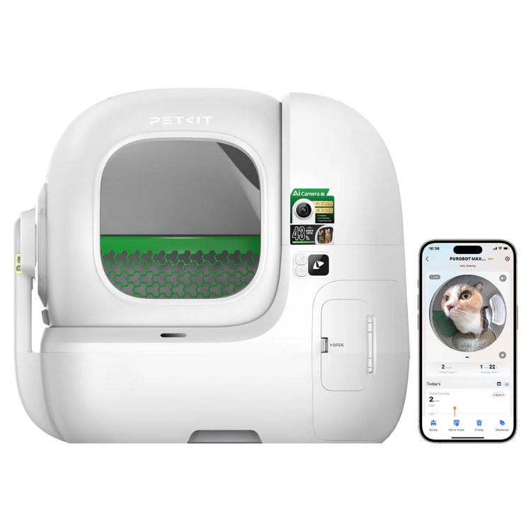 Caixa de Areia Inteligente Petkit Purobot Max Pro Self-Cleaning Cat Litter Box