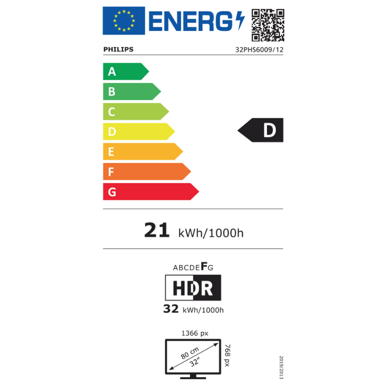 Televisão Philips 32PHS6000 2025 Smart TV FHD LED 32"