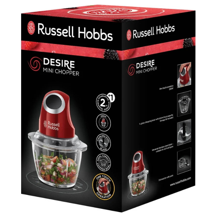 Picadora Russell Hobbs Desire 300W 0.5L Vermelho