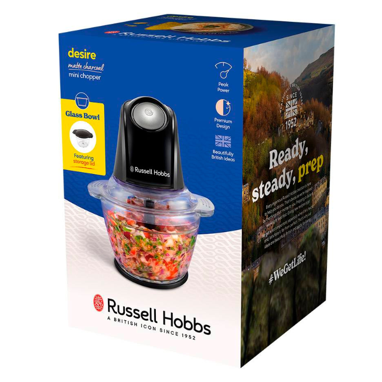 Picadora Russell Hobbs Desire Matte Charcoal 350W 0.5L Preto