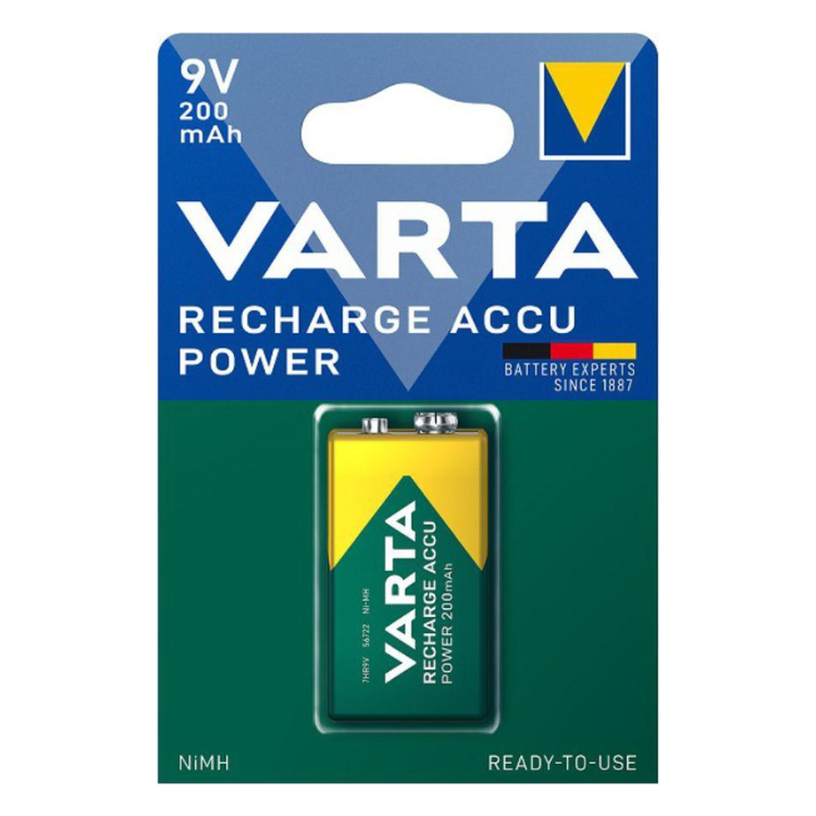 Pilha Varta Recarregável 6HR61 200mAh