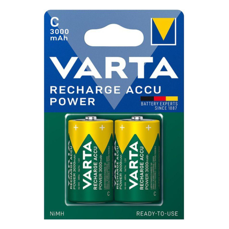 Pilha Varta Recarregável 2xC 3000mAh