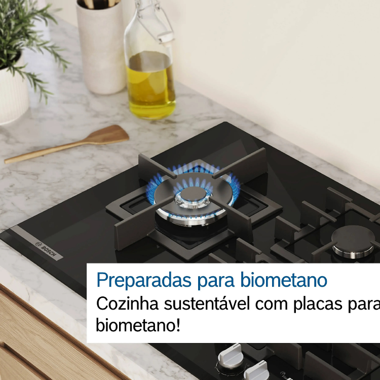 Placa de Gás Bosch Serie 6 PCC6A5I90 3 Zonas 60cm