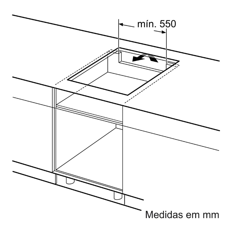 Placa de Indução Bosch Serie 6 PID675HC1E 7400W 3 Zonas 60cm