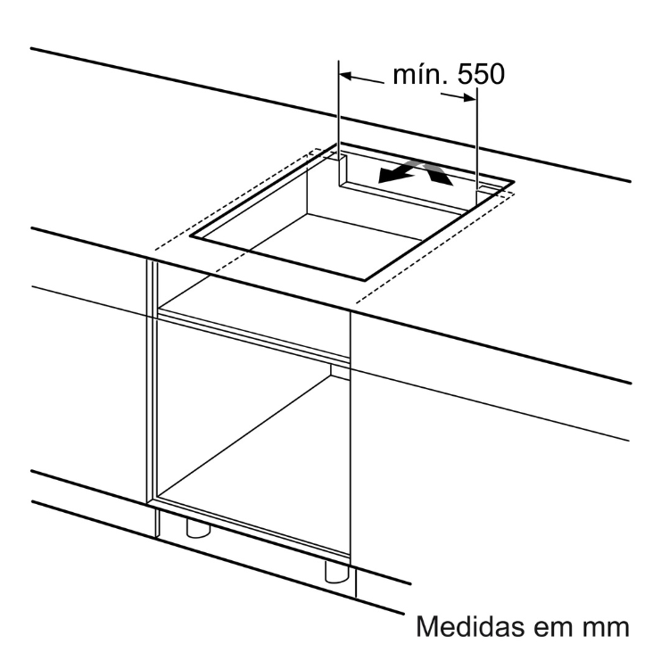 Placa de Indução Bosch Serie 6 PXJ675HC1E 7400W 3 Zonas 60cm
