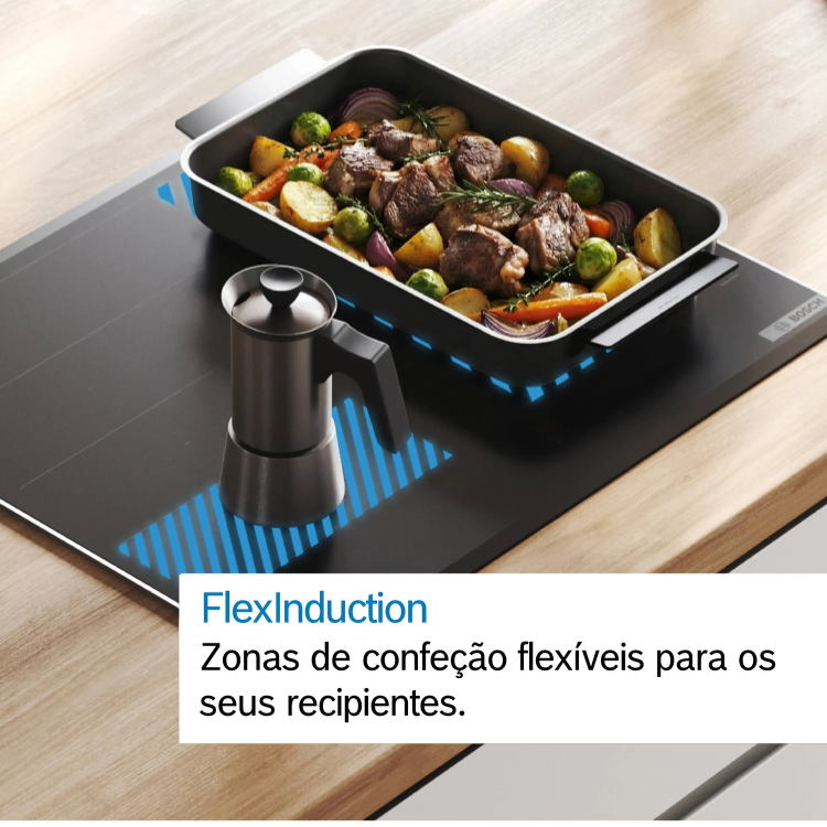 Placa de Indução Bosch Serie 6 PXJ675HC1E 7400W 3 Zonas 60cm