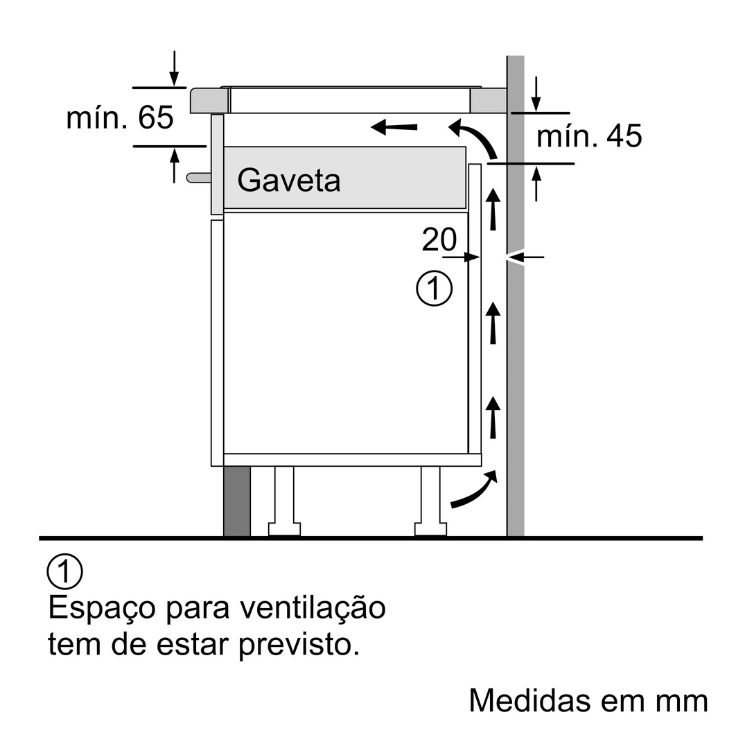Placa de Indução Bosch Serie 6 PXJ675HC1E 7400W 3 Zonas 60cm