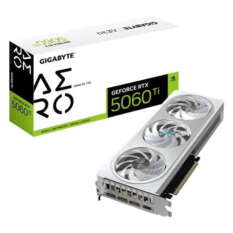 Placa Gráfica Gigabyte NVIDIA GeForce RTX 5060 TI Aero OC 16GB GDDR7 DLSS4
