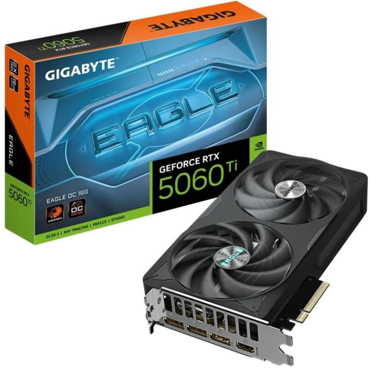 Placa Gráfica Gigabyte NVIDIA GeForce RTX 5060 TI Eagle OC 16GB GDDR7 DLSS4