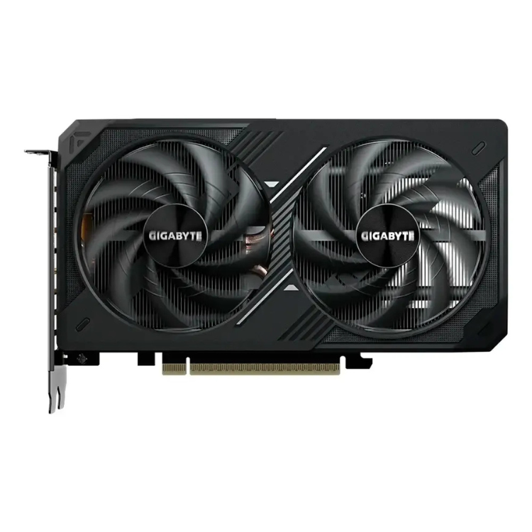 Black Gigabyte graphics card with two fans, NVIDIA GeForce RTX 5060 TI Windforce Max OC 16GB GDDR7 DLSS4.