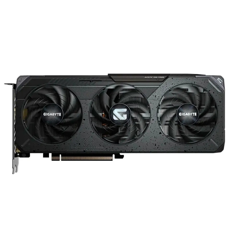 Gigabyte Radeon RX 9060 XT Gaming OC 16GB GDDR6 graphics card, black, triple-fan cooling system.