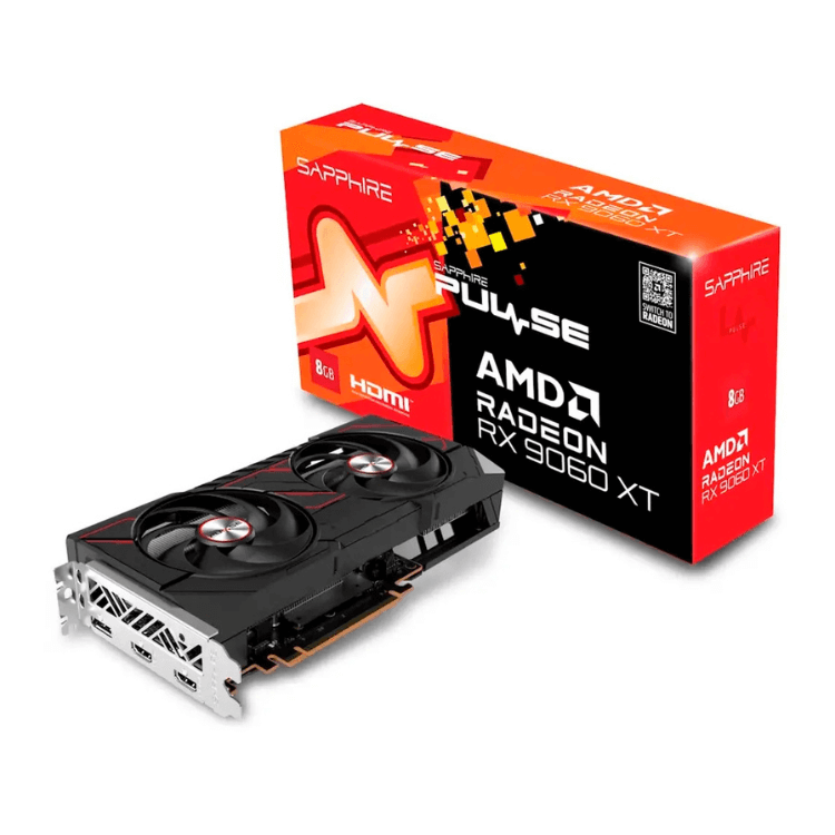 Placa Gráfica Sapphire AMD Radeon RX 9060 XT Pulse 8GB GDDR6 Dual-X Cooling