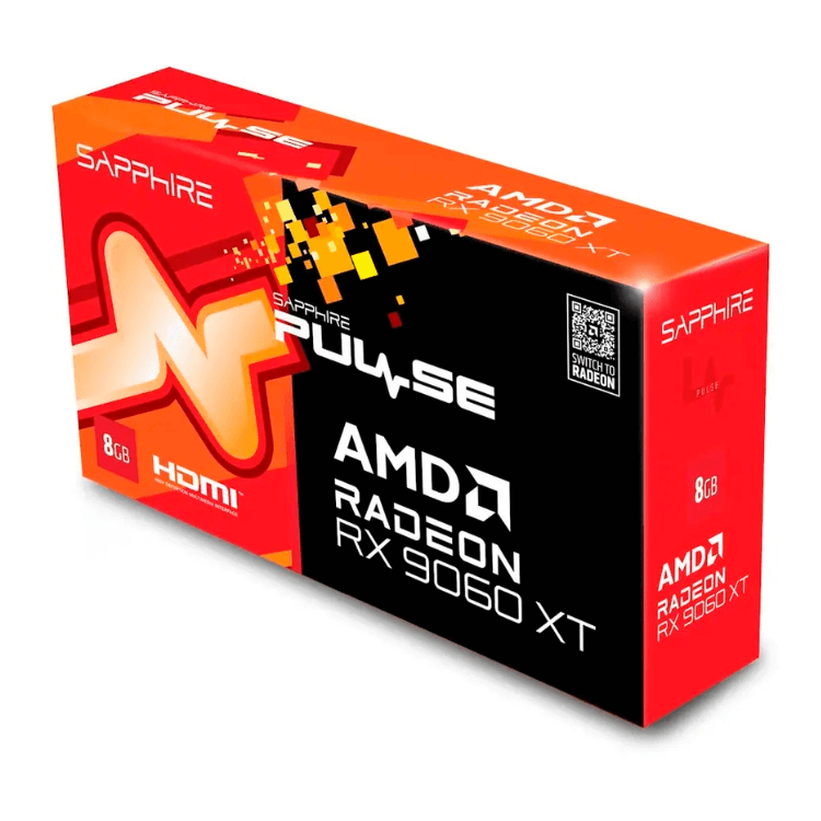 Placa Gráfica Sapphire AMD Radeon RX 9060 XT Pulse 8GB GDDR6 Dual-X Cooling