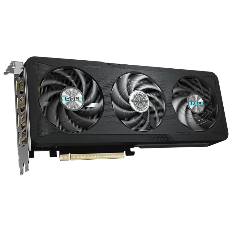 Gigabyte NVIDIA GeForce RTX 5060TI Eagle Max OC 8GB GDDR7 graphics card, black, triple fan.