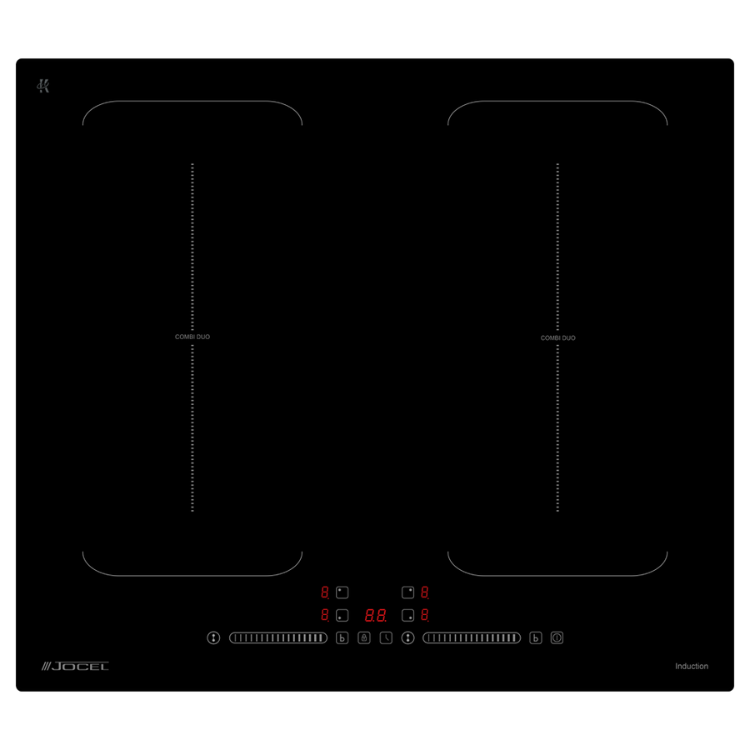 Placa de Indução Jocel JP4EIC008893 7400W 4 Zonas 59cm