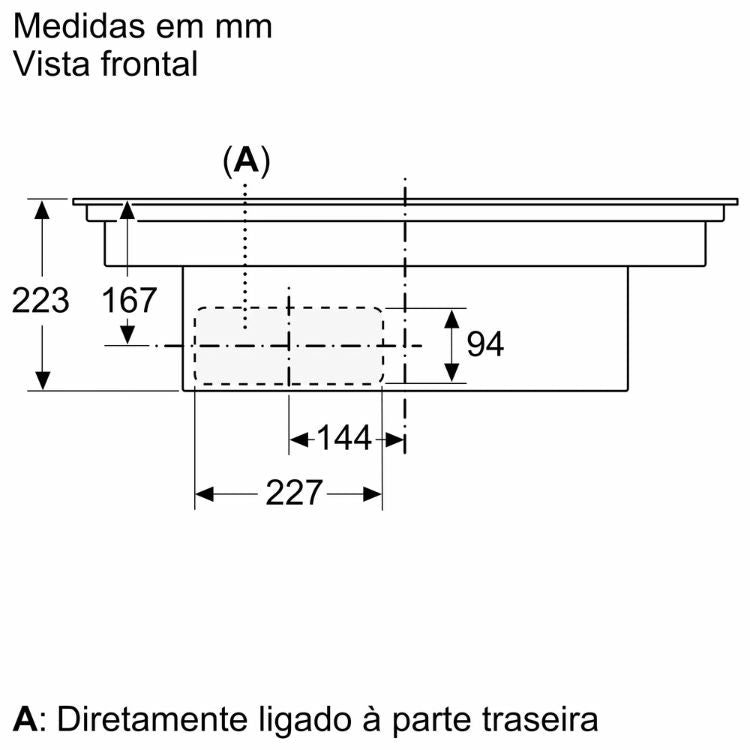 Placa de Indução c/ Exaustor Balay 3EBC983ER 7400W 4 Zonas 80cm