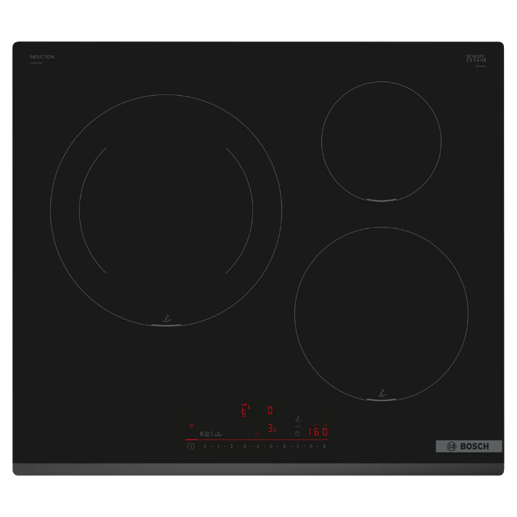 Placa de Indução Bosch Serie 6 PIJ631HC1E 7400W 3 Zonas 60cm
