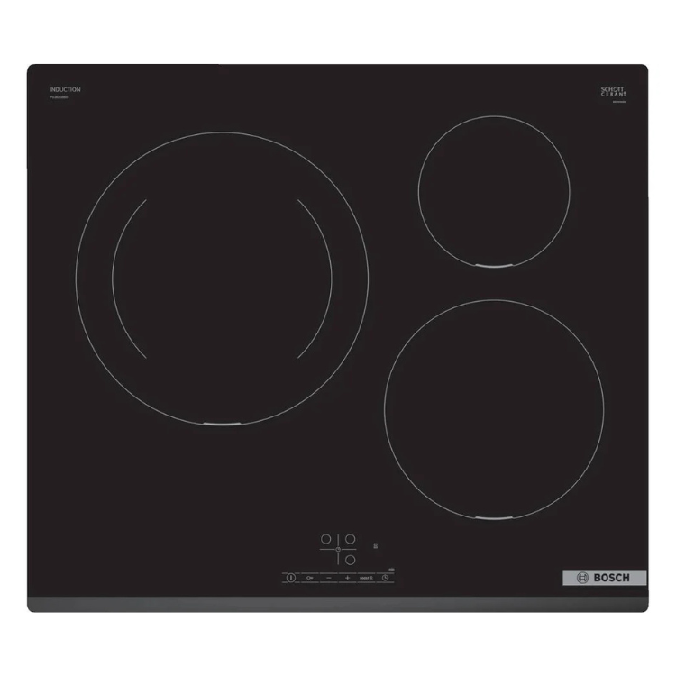 Placa de Indução Bosch Serie 4 PUJ631BB5E 4600W 3 Zonas 60cm