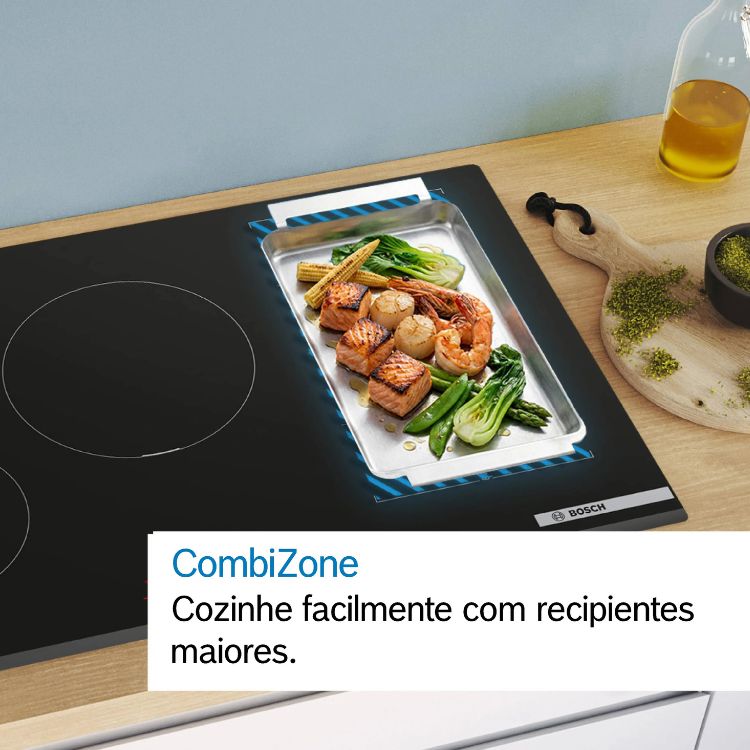 Placa de Indução Bosch Serie 6 PVS731HC1E 6900W 4 Zonas 70cm