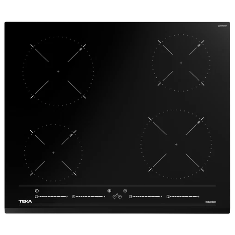 Placa de indução Teka IBC64010BKMSS, 4 zonas, preto, 60cm.