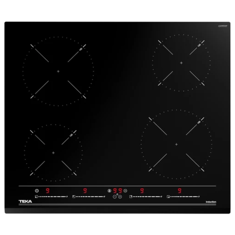 Placa de indução Teka IBC64010BKMSS, 4 zonas, preto, 60cm, 7200W.