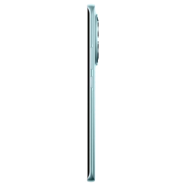 Smartphone Poco M8 5G verde, lado esquerdo com câmeras e detalhes laterais.