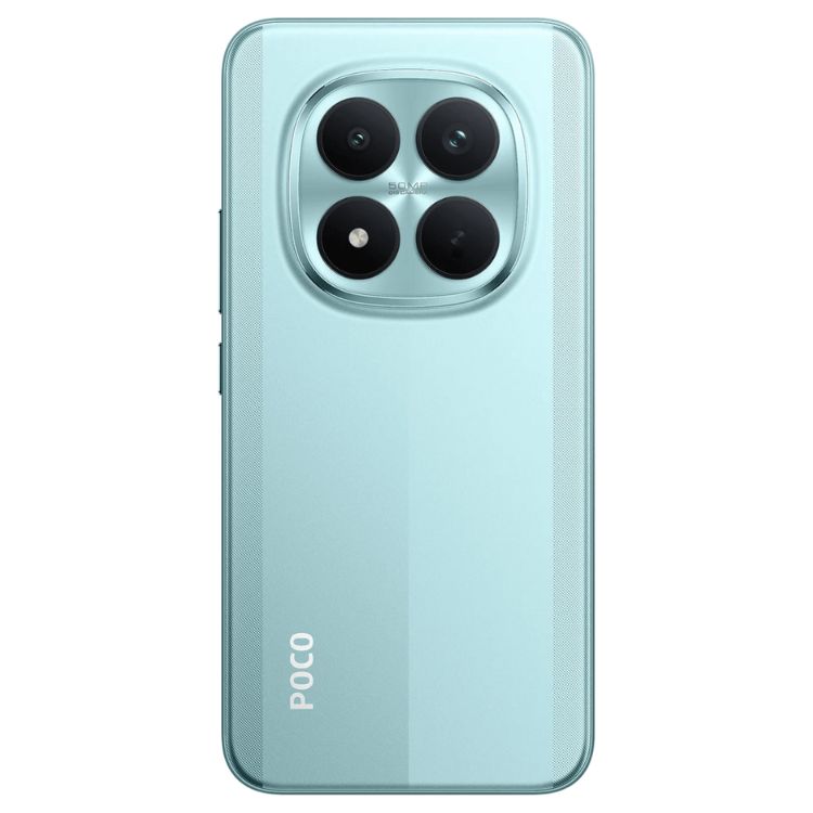 Poco M8 Pro 5G, verde, quatro câmeras traseiras, marca Poco.