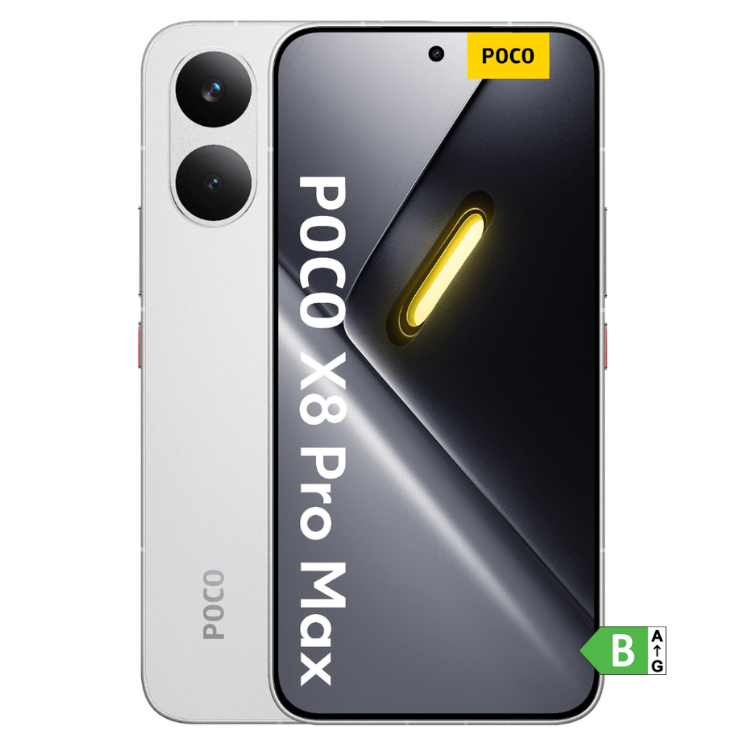 Smartphone POCO X8 Pro Max branco, 12GB/256GB, Dual Sim, 5G.