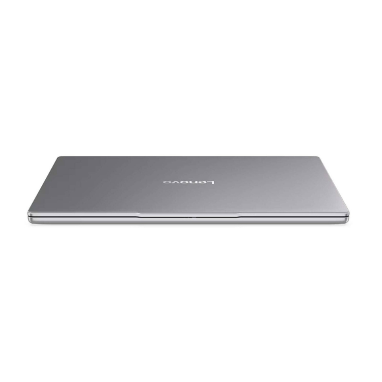 Lenovo IdeaPad Slim 3 laptop, grey, closed, Lenovo logo visible.