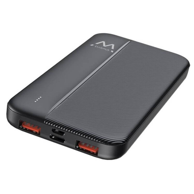 Powerbank Ewent EW1161 10000mAh 22.5W USB-C/USB-A/Micro USB Preto