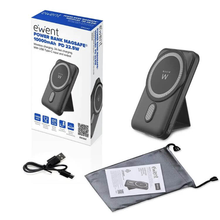 Powerbank Ewent EW1162 10000mAh MagSafe Preto