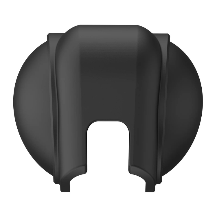 Black Akaso lens protector, matte finish, rounded rectangular shape with cutout.